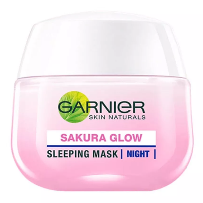 Garnier Sakura Glow Hyaluron Night Mask 50ml – Hydrating & Brightening