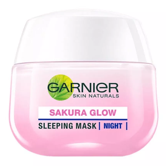Garnier Sakura Glow Hyaluron Night Mask 50ml – Hydrating & Brightening
