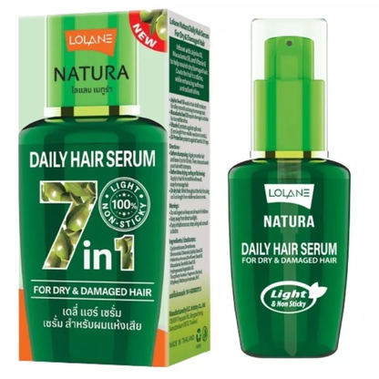 Lolane Natura Daily Hair Serum 7-in-1 for Dry & Damaged Hair – 50g