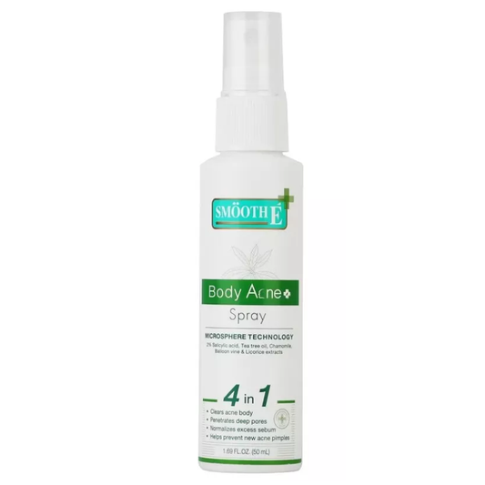 Smooth E Body Acne Spray 50ml – Effective Back & Body Acne Solution