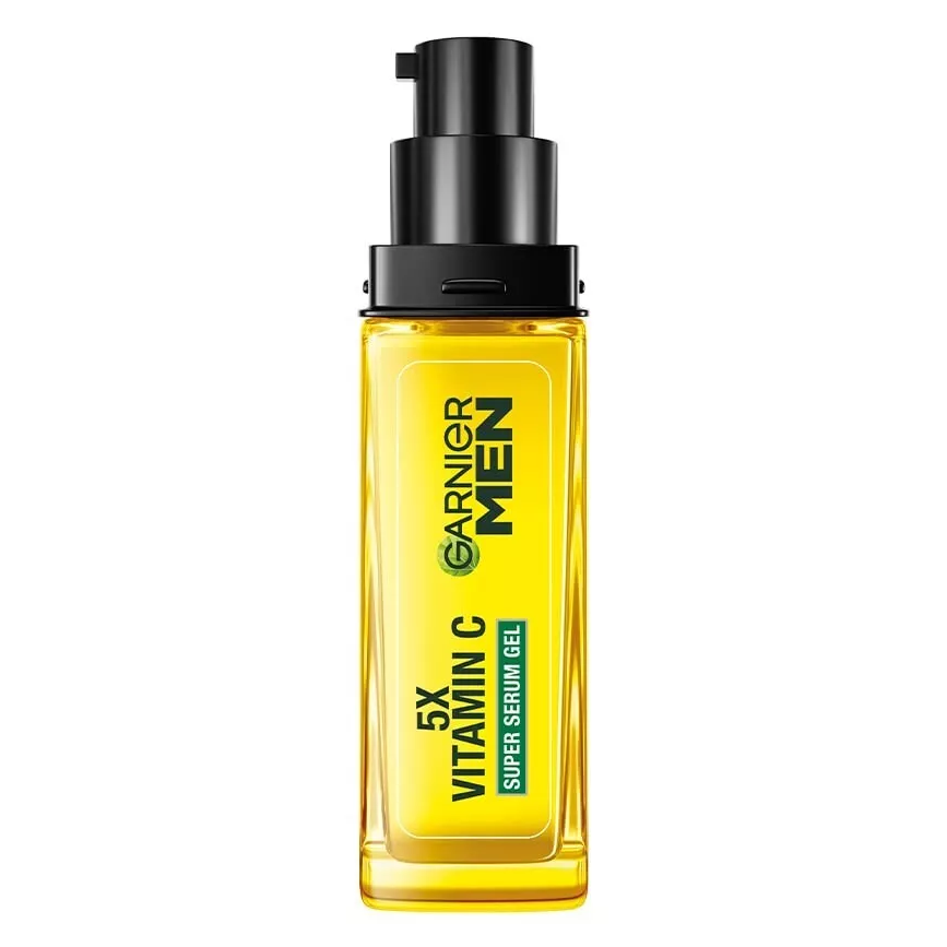 Garnier Men Turbo Bright Super Serum Gel 30ML - Brightening & Hydrating Vitamin C Serum