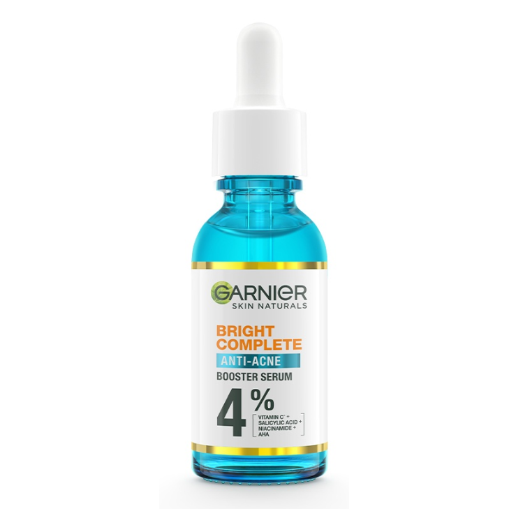 Garnier Bright Complete Anti-Acne Serum 30ml - Clears & Brightens Skin