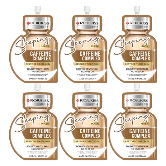 Rojukiss Caffeine Complex Sleeping Mask – 20ml (Pack of 6)
