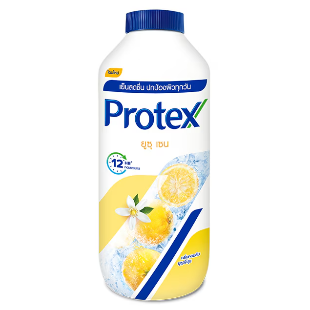 Protex Cooling Talc Powder - Yuzu Zen 140g for Refreshing Comfort